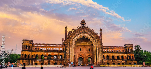 The Rumi Darwaza, in Lucknow, Uttar Pradesh, India, is an imposing gateway which was built by Nawab Asaf-Ud-Daula in 1784.  photo