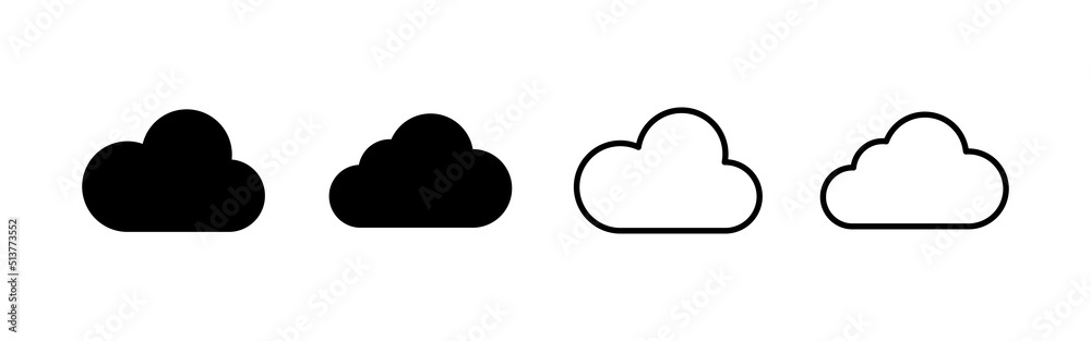 Cloud icon vector. cloud sign and symbol Cloud icon vector. cloud sign and symbol
