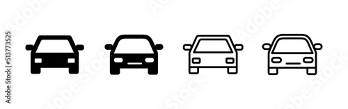 Car icon vector. car sign and symbol. small sedan