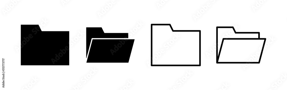Folder icon vector. folder sign and symbol Folder icon vector. folder sign and symbol