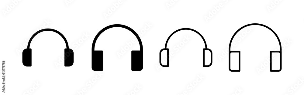 Headphone icon vector. Headvector sign and symbol Headphone icon vector. Headvector sign and symbol
