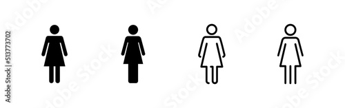 Female icon vector. woman sign and symbol