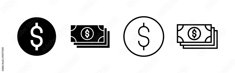 Money icon vector. Money sign and symbol Money icon vector. Money sign and symbol
