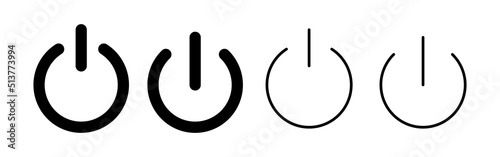 Power icon vector. Power Switch sign and symbol. Electric power