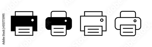 Print icon vector. printer sign and symbol