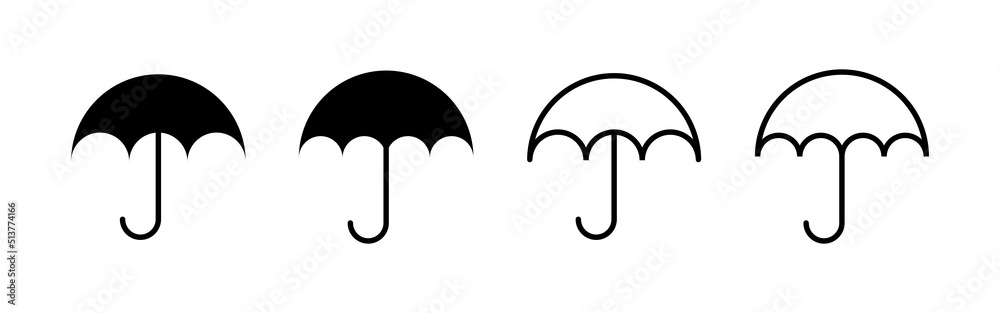 Umbrella icon vector. umbrella sign and symbol Umbrella icon vector. umbrella sign and symbol