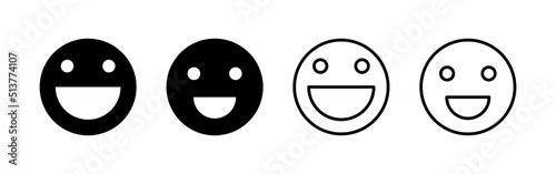 Smile icon vector. smile emoticon icon. feedback sign and symbol