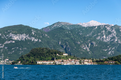 The town of Bellagio, on Lake Como, photographed on a summer day. © leledaniele