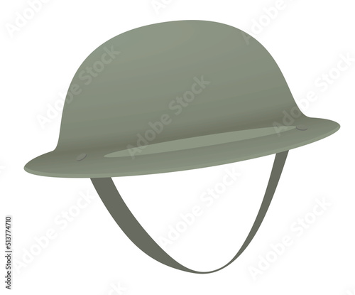 Military camouflage helmet. vector illustration