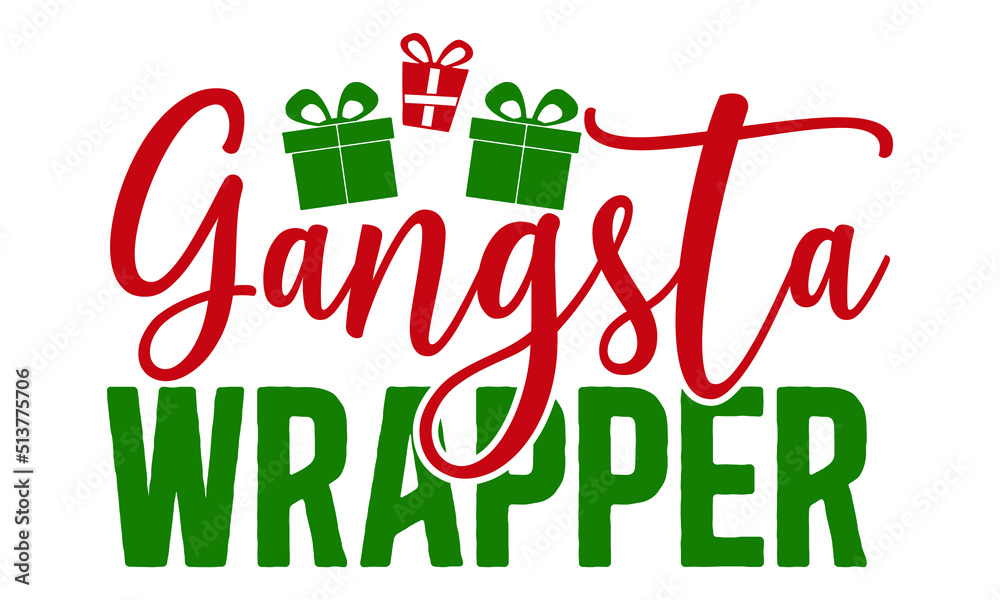 Naklejka premium Christmas SVG T shirt Design template