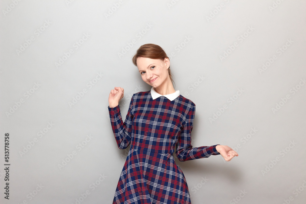 Portrait of happy young woman smiling cheerfully Portrait of happy young woman smiling cheerfully