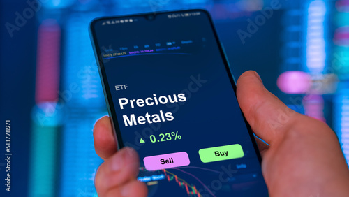 Invest in precious metals ETF, an investor buys or sell an etf fund.