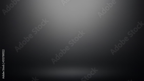 Empty black color studio room background, can use for background and product display