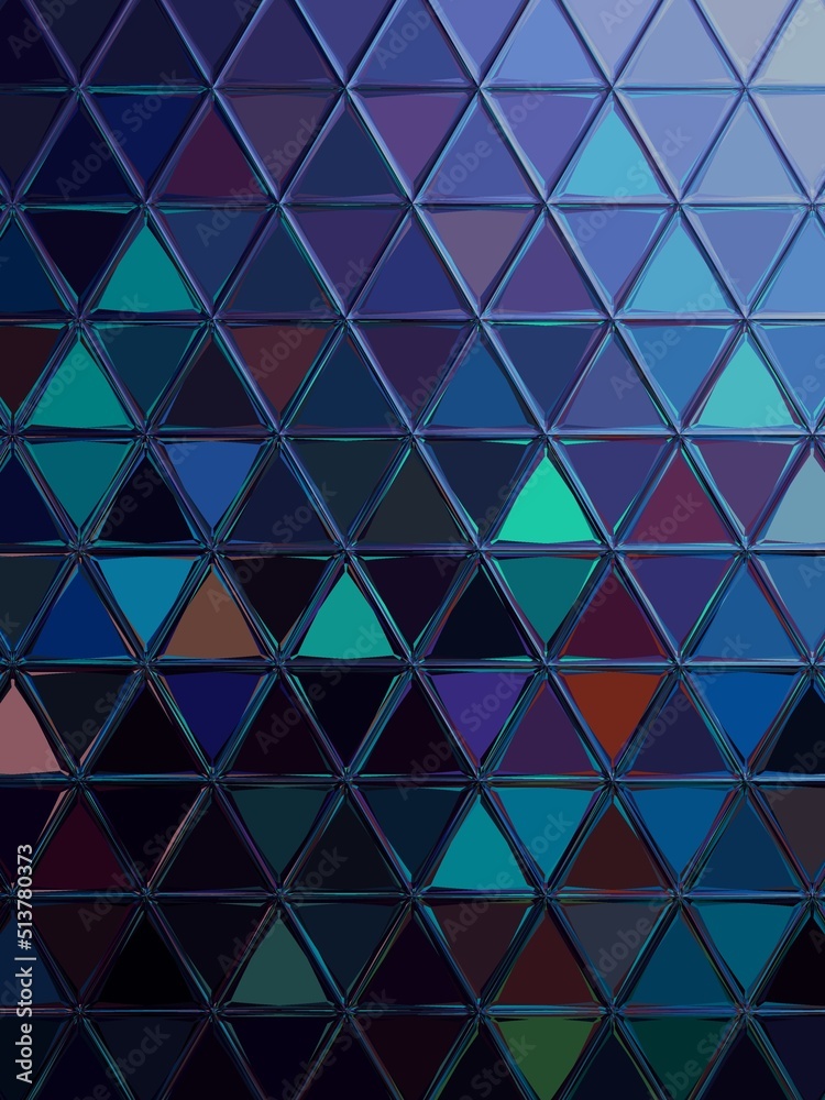 Triangle art painting Triangle art painting