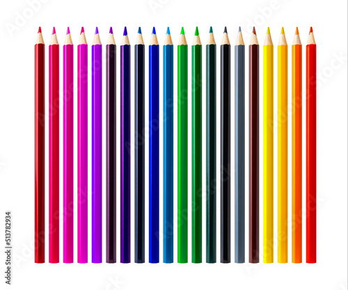 色鉛筆／色えんぴつ（白抜き背景）