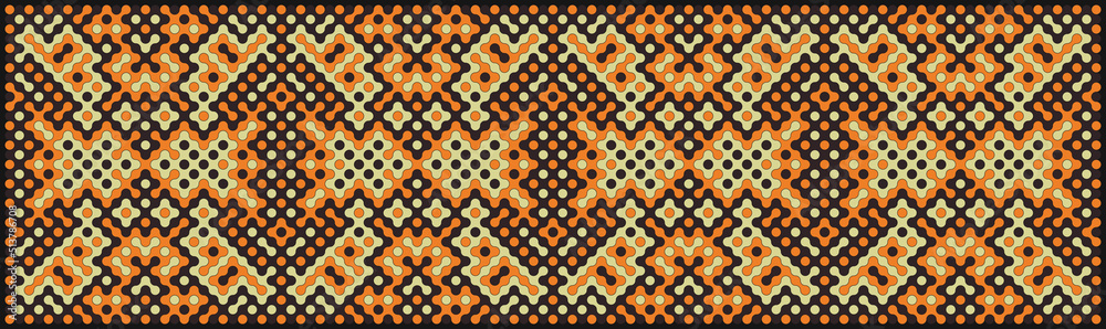 Multicolor truchet tiling connections illustration Multicolor truchet tiling connections illustration