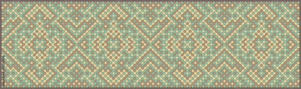 Multicolor truchet tiling connections illustration Multicolor truchet tiling connections illustration