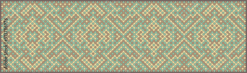 Multicolor truchet tiling connections illustration