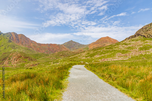 Photo Beautiful landscape panorama of Snowdonia National Park in North Wales