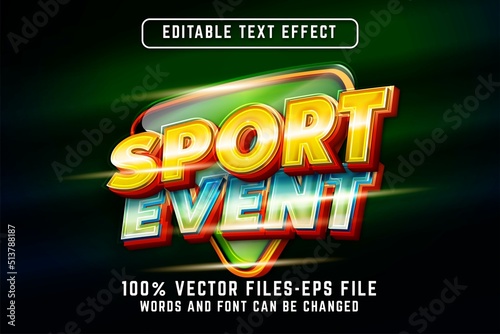 Vector Text Effect Editable