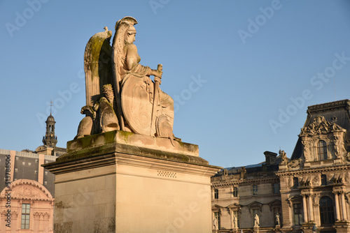 Statue du jardin des Tuileries à Paris. France