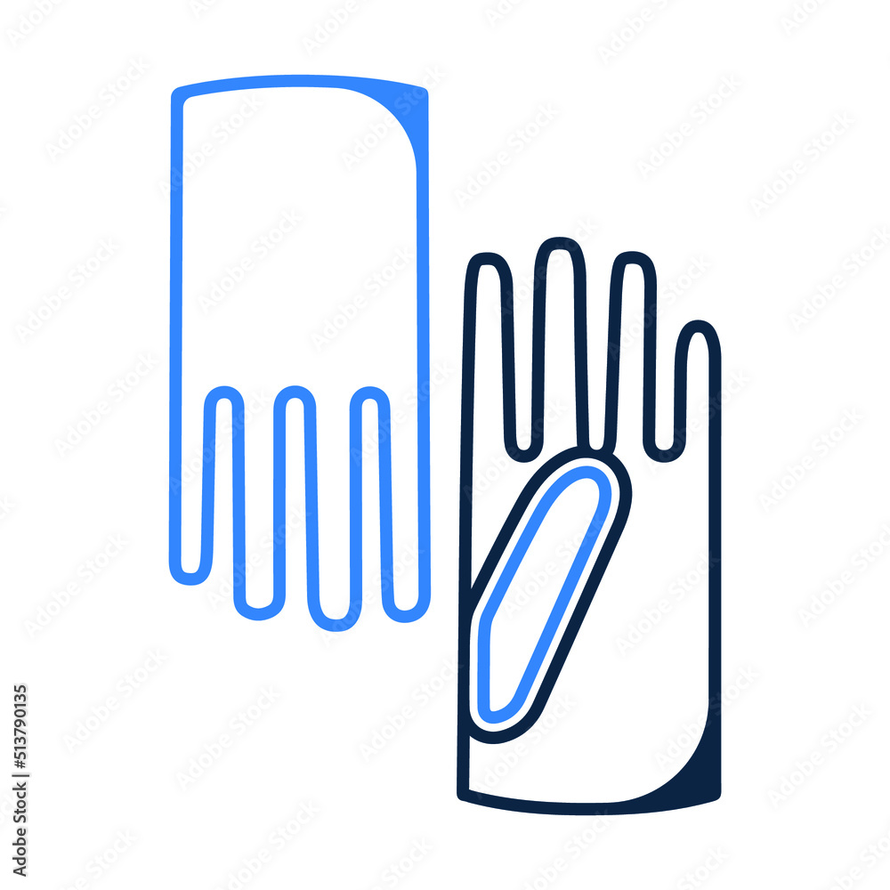 Clothing fashion leather gloves icon Clothing fashion leather gloves icon