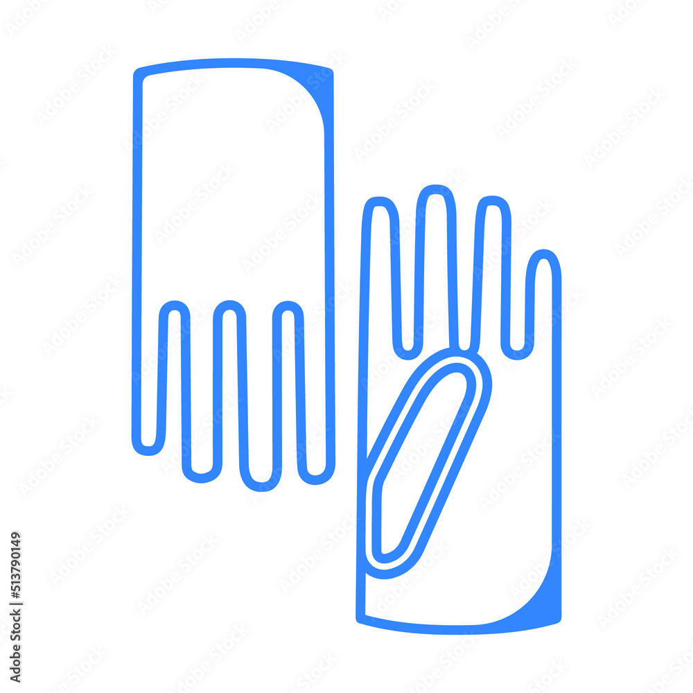 Obraz premium Clothing fashion leather gloves icon