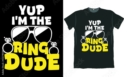Ring Bearer Wedding  T Shirt Design