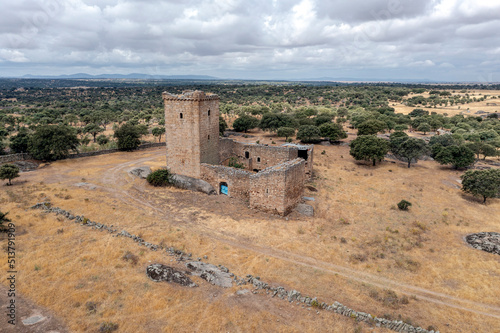 Castillo del Cachorro located north of the Salor river and southwest of the town of Torreorgaz, province of Caceres Extremadura, Spain photo