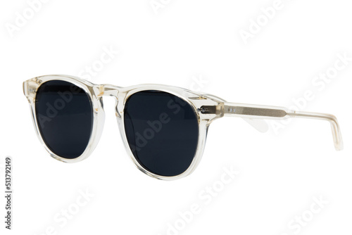 Designer Sunglasses for men and women rosegold frame with blue shades front right view