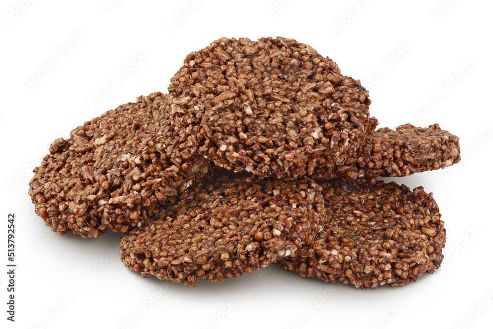 amaranth cookies with carob isolated on white background with full depth of field. Healthy food. amaranth cookies with carob isolated on white background with full depth of field. Healthy food.