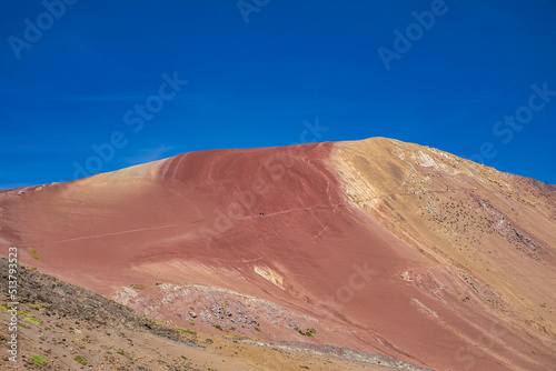 Mountain of the seven colors in cusco  peru