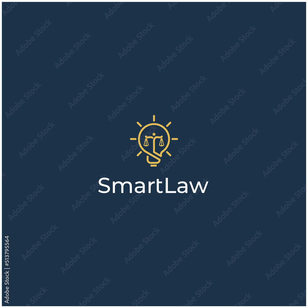 creative smart law logo designPrint creative smart law logo designPrint