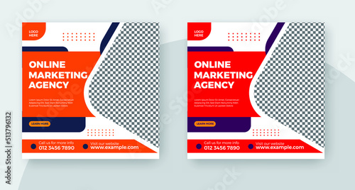 Modern real estate house property social media instagram post or web banner template