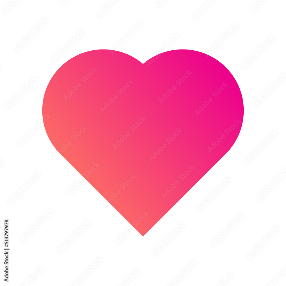 Love Heart Symbol Icon. Love Sign Symbol