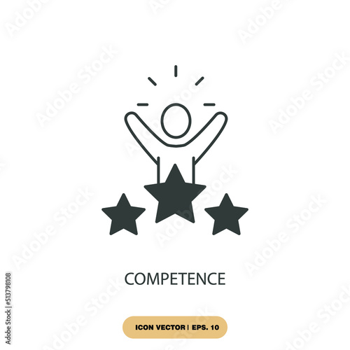 competence icons  symbol vector elements for infographic web