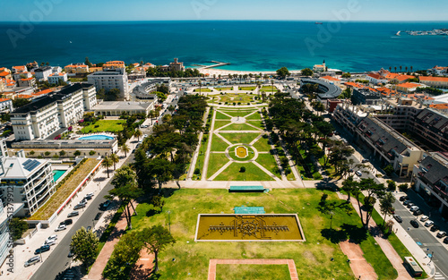 Aerial view from Estoril Garden with the Tamariz beach as background