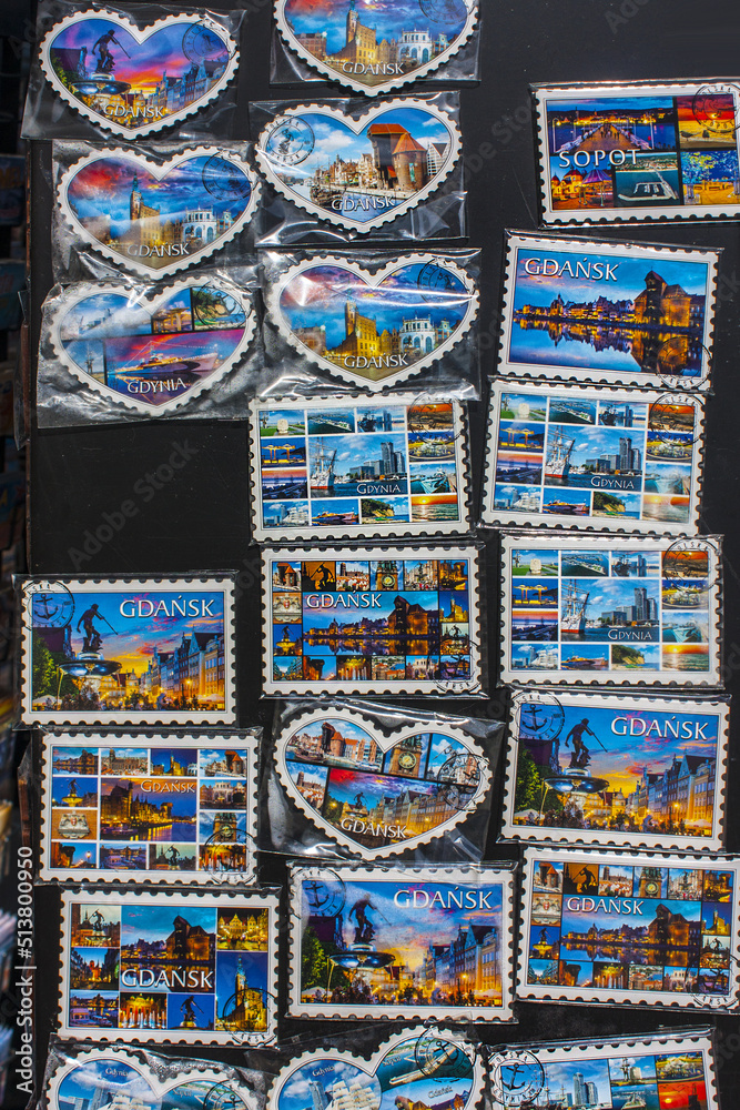 Souvenir magnets from Gdansk, Poland Souvenir magnets from Gdansk, Poland