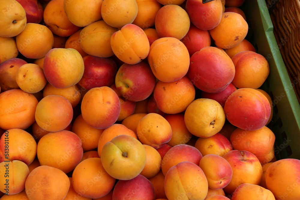 Fruits and berries are sold at the market