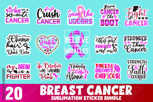 breast cancer sublimation bundle