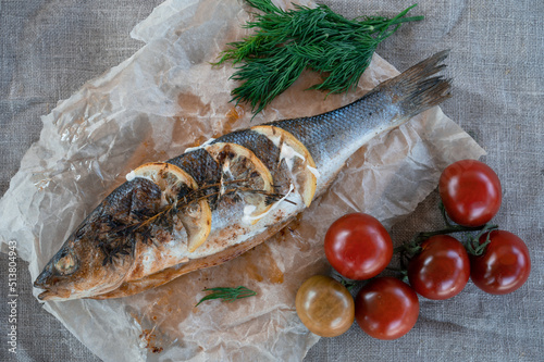 Appetizing sibas fish with ...