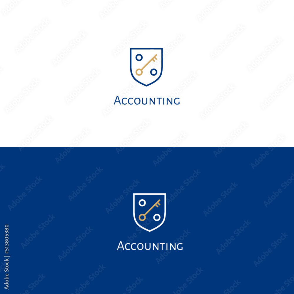 Accounting logo - obrazy, fototapety, plakaty 