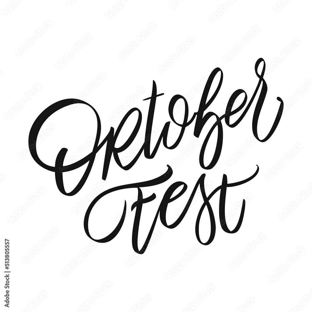 Oktoberfest handwritten lettering. Beer Festival vector banner. Design template celebration. Oktoberfest handwritten lettering. Beer Festival vector banner. Design template celebration.