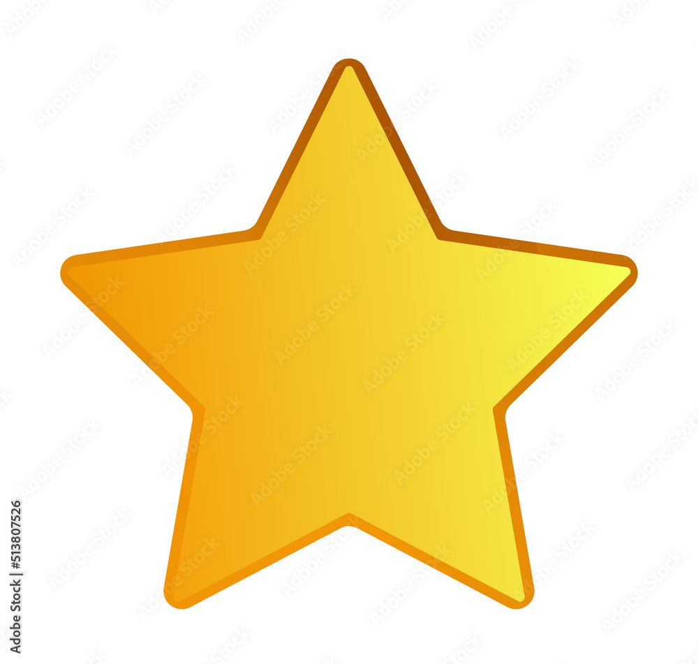 Gold Star Icon Design