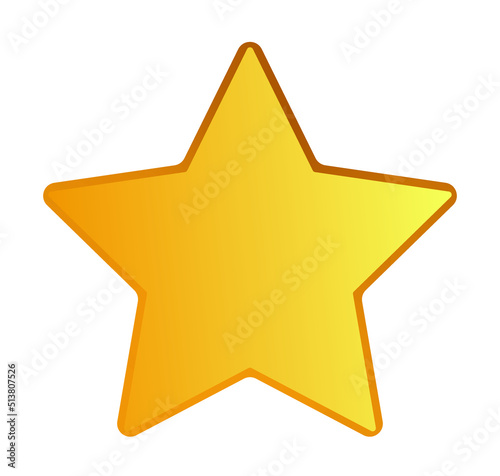 Gold Star Icon Design