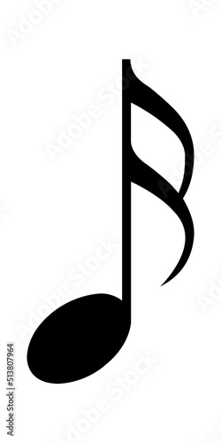 Sixteenth Note Icon Music Symbol