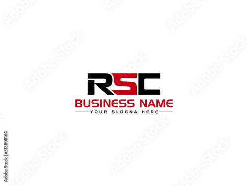 Simple RSC Logo Letter, Colorful RS r s c Logo Icon Vector Image With Colorful Letter Image Design For All Kind Of Use photo