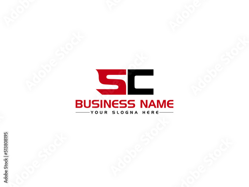 Initial SC Logo Icon Vector, Creative Sc cs Logo Letter Design With Colorful Image For Brand Identity