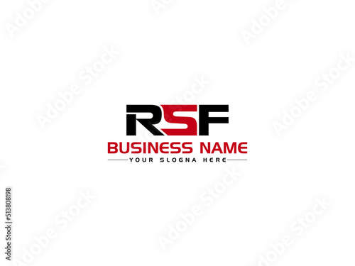 Simple RSF Logo Letter, Colorful RS r s f Logo Icon Vector Image With Colorful Letter Image Design For All Kind Of Use photo