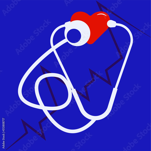 stethoscope vector icon